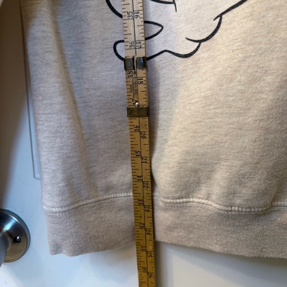Grey Hoodie with Tom and Jerry Graphic and Detail on the arm - Picture 7 of 8